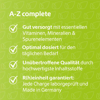 R(h)ein Nutrition A-Z complete Multivitamin Kapseln, A-Nr.: 5987123 - 03
