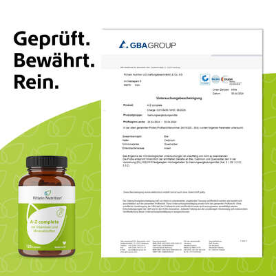 R(h)ein Nutrition A-Z complete Multivitamin Kapseln, A-Nr.: 5987123 - 07