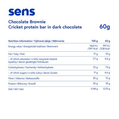 SENS Proteinriegel in dunkler Schokolade - Schokoladen Brownie, A-Nr.: 5948608 - 03