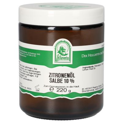 ZITRONENOEL SALBE 10% 220 G, A-Nr.: 5340479 - 01
