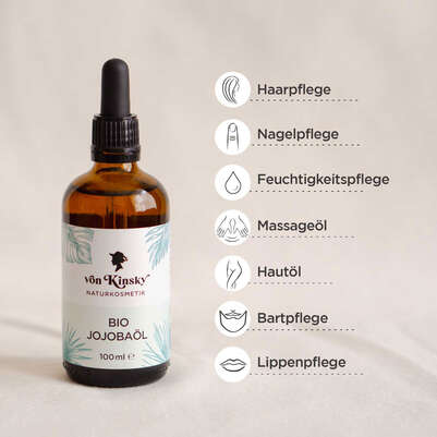 von Kinsky® Bio Jojoba Öl 100 % rein &amp; kaltgepresst, A-Nr.: 5987442 - 02
