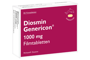 Diosmin Genericon® 1000 mg bei Venenleiden und Hämorrhoiden, A-Nr.: 5537785 - 01