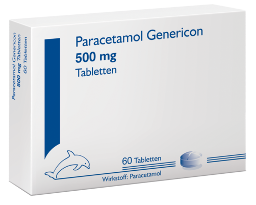 Paracetamol Genericon bei Schmerzen und Fieber, A-Nr.: 1181280 - 01
