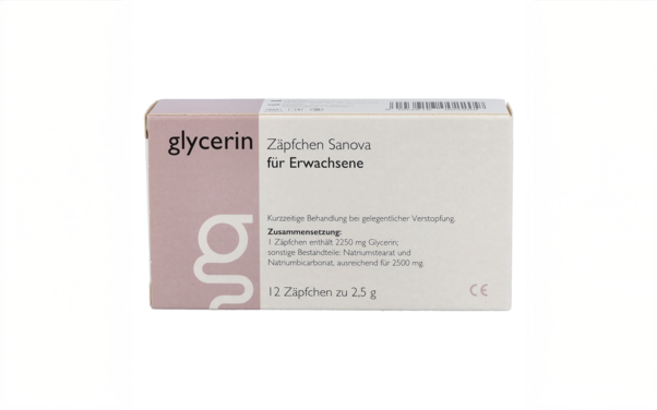 Glycerin Zäpfchen Sanova MP für Erwachsene, A-Nr.: 5947299 - 01