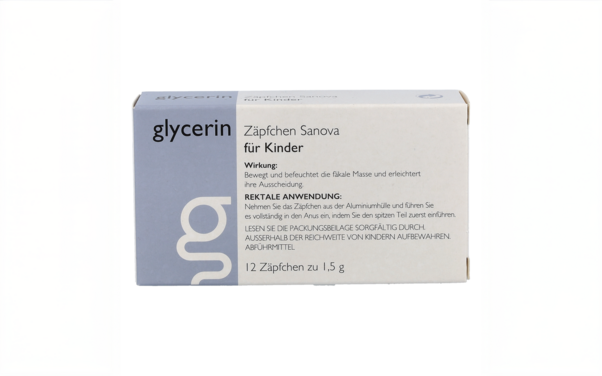 Glycerin Zäpfchen Sanova MP für Kinder, A-Nr.: 5947307 - 02