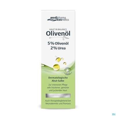 Sie sehen eine Packung Oliven Oel Dr.theiss Haut In Balance Dermatol. Akut Salbe 75ml, Produktbild: 03 Oliven Oel Dr.theiss Haut In Balance Dermatol. Akut Salbe 75ml, A-Nr.: 3463232 - 03