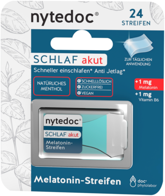 nytedoc® Schlaf akut Melatonin-Streifen, A-Nr.: 5959747 - 01