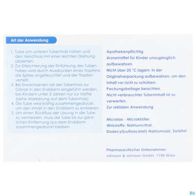 Microlax-microklistier Tube 5ml 12st, A-Nr.: 3907568 - 03