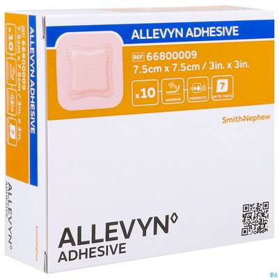Wundverband Allevyn/polyurethan Adhesive 7,5x 7,5cm -tam 10st, A-Nr.: 4736620 - 08