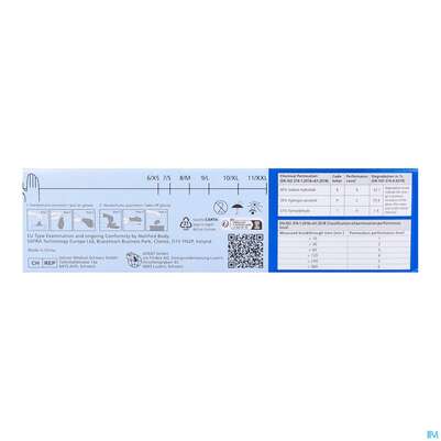 Untersuchungshandschuhe Nitril/unsteril Puderfrei/hypoallergen Safe Light Weiss S 27069 100st, A-Nr.: 3049395 - 12