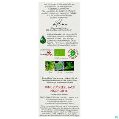 Birken Brennessel Elixier Kraeuterfit Alkoholfrei Bio Kraeuter Fruechte 330ml, A-Nr.: 3961728 - 05