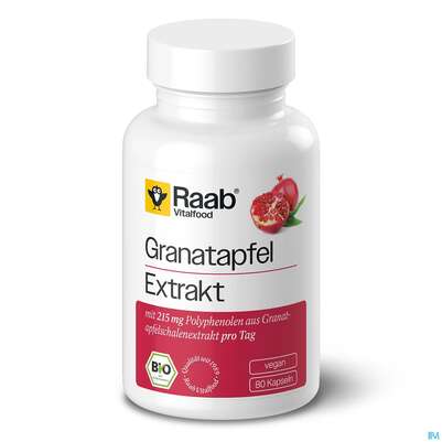 Raab Bio Granatapfel Extrakt Kapseln 80 Kapseln, A-Nr.: 5225991 - 01