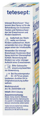 tetesept Bronchosan Hustenreiz Spray 20ml, A-Nr.: 6007138 - 02