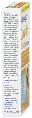 Sie sehen eine Packung tetesept Carotin 15mg Haut & Sonne Fta 30 Stk., Produktbild: 03 tetesept Carotin 15mg Haut & Sonne Fta 30 Stk., A-Nr.: 5179245 - 03