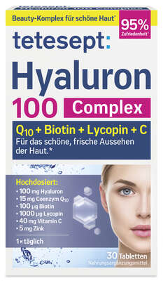 tetesept Hyaluron 100mg Fta 30 Stk., A-Nr.: 5179699 - 01