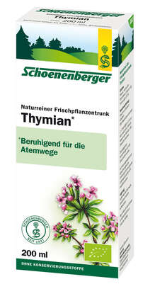 Schoenenberger Bio-Pflanzentrunk Thymian, A-Nr.: 4321511 - 01