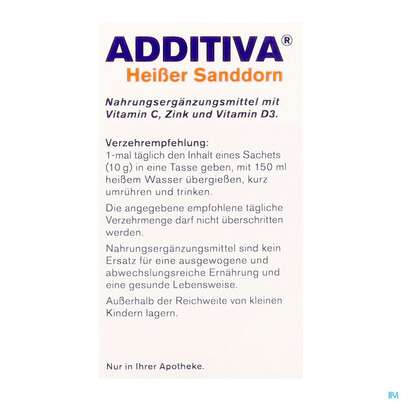 Additiva Pulver Heisser Sanddorn Granatapfel 10st, A-Nr.: 5810146 - 11