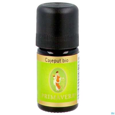 Sie sehen eine Packung Aetherische Oele Primavera Cajeput Bio 5ml, Produktbild: 01 Aetherische Oele Primavera Cajeput Bio 5ml, A-Nr.: 5907093 - 01