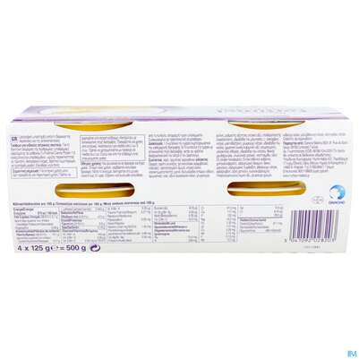 Sie sehen eine Packung Fortimel/creme Protein 125g Banane 4st, Produktbild: 05 Fortimel/creme Protein 125g Banane 4st, A-Nr.: 5894723 - 05