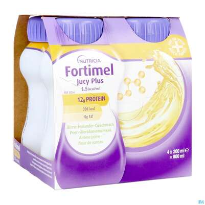 Fortimel/jucy Plus Fluessig 200ml Birne Holunder 4st, A-Nr.: 5808528 - 08