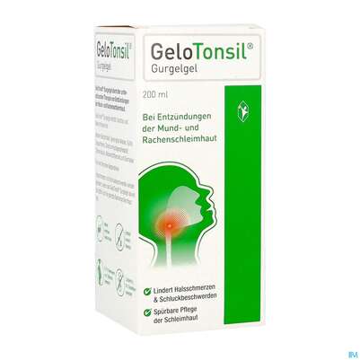 Sie sehen eine Packung Gelotonsil Gurgelgel 200ml, Produktbild: 02 Gelotonsil Gurgelgel 200ml, A-Nr.: 5911255 - 02