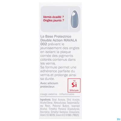 Mavala 002 Doppel-aktion M.silic Base Unterlack +silicium 10ml, A-Nr.: 2976633 - 05