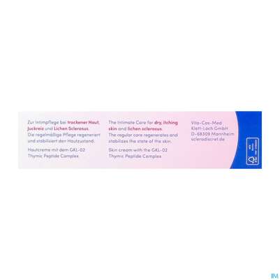 Sie sehen eine Packung Thymuskin Sclero Discret Creme 50ml, Produktbild: 08 Thymuskin Sclero Discret Creme 50ml, A-Nr.: 5909005 - 08