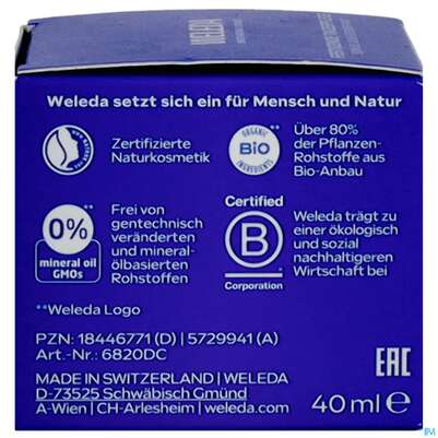 Weleda Blauer Enzian +edelweiss Festigende Tagespflege 40ml, A-Nr.: 5729941 - 07