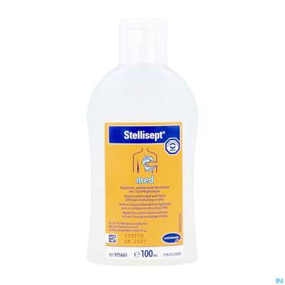 Sie sehen eine Packung Stellisept Med Antimikrob.waschlotion -hartmann 100ml, Produktbild: 01 Stellisept Med Antimikrob.waschlotion -hartmann 100ml, A-Nr.: 3699199 - 01
