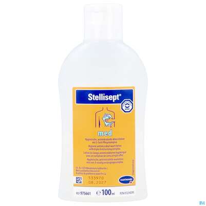 Sie sehen eine Packung Stellisept Med Antimikrob.waschlotion -hartmann 100ml, Produktbild: 08 Stellisept Med Antimikrob.waschlotion -hartmann 100ml, A-Nr.: 3699199 - 08