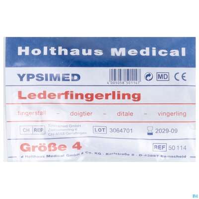 Sie sehen eine Packung Fingerlinge Leder/pharmag Gr 4 1st, Produktbild: 03 Fingerlinge Leder/pharmag Gr 4 1st, A-Nr.: 2679208 - 03
