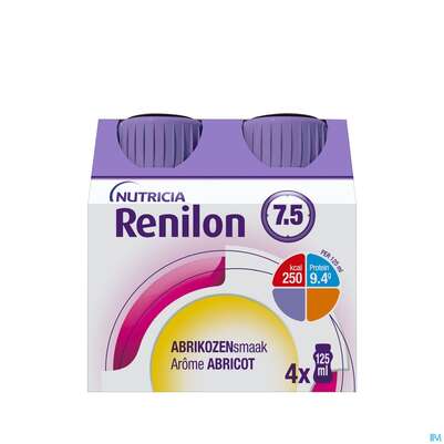 Renilon 125ml Vitalflasche 7.5 Aprikose 4st, A-Nr.: 4119749 - 03