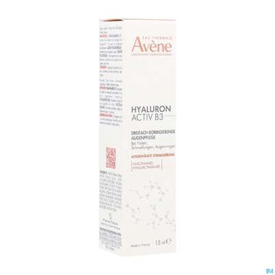 Sie sehen eine Packung Avene Hyaluron Activ B3 Augencreme 15ml, Produktbild: 03 Avene Hyaluron Activ B3 Augencreme 15ml, A-Nr.: 5693410 - 03