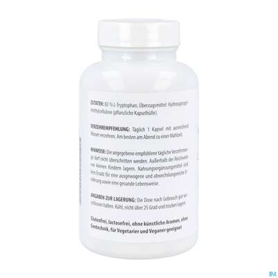 L-tryptophan Kapseln 500mg -naturheilp. Vegi 90st, A-Nr.: 4846604 - 02