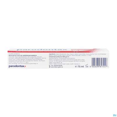 Sie sehen eine Packung Zahnpaste Parodontax Med Creme Neu 75ml, Produktbild: 06 Zahnpaste Parodontax Med Creme Neu 75ml, A-Nr.: 5843418 - 06