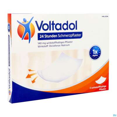 Voltadol 24h Schmerzpflaster Wirkstoffhaltig 140mg 5st, A-Nr.: 5534976 - 02