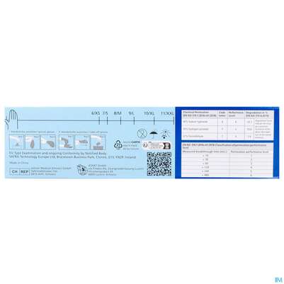 Untersuchungshandschuhe Nitril/unsteril Puderfrei/hypoallergen Safe Light Weiss M 27059 100st, A-Nr.: 3049403 - 05