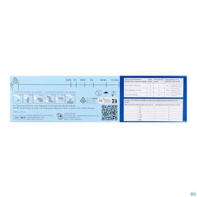 Untersuchungshandschuhe Nitril/unsteril Puderfrei/hypoallergen Safe Light Weiss M 27059 100st, A-Nr.: 3049403 - 06