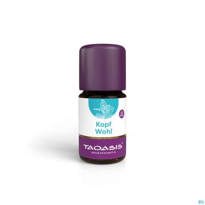 Sie sehen eine Packung Taoasis Kopfwohl Bio Duftkomposition 5ml, Produktbild: 01 Taoasis Kopfwohl Bio Duftkomposition 5ml, A-Nr.: 5908520 - 01