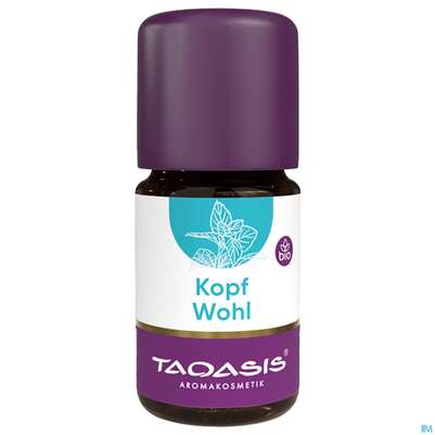 Sie sehen eine Packung Taoasis Kopfwohl Bio Duftkomposition 5ml, Produktbild: 02 Taoasis Kopfwohl Bio Duftkomposition 5ml, A-Nr.: 5908520 - 02