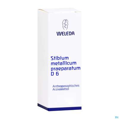 Stibium/met.praep. -weleda Trituration D 6 20g, A-Nr.: 0896226 - 04