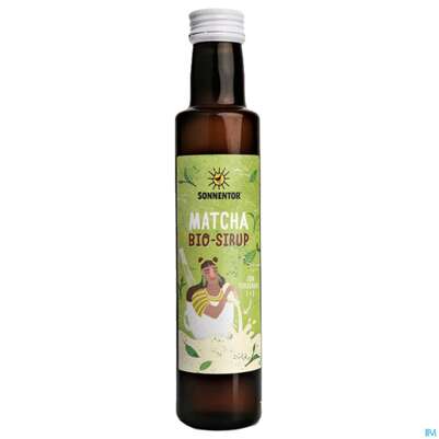 Sie sehen eine Packung Sonnentor Matcha Sirup Bio 01291 250ml, Produktbild: 02 Sonnentor Matcha Sirup Bio 01291 250ml, A-Nr.: 5988677 - 02