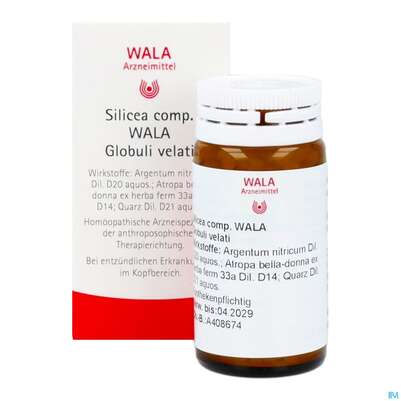 Sie sehen eine Packung Silicea Comp Wala Globuli Velati 20g, Produktbild: 10 Silicea Comp Wala Globuli Velati 20g, A-Nr.: 4482935 - 10