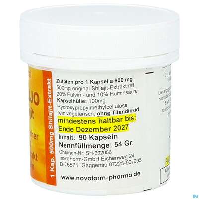 Shilajit-mumijo Extrakt Kapseln 90st, A-Nr.: 5869524 - 07