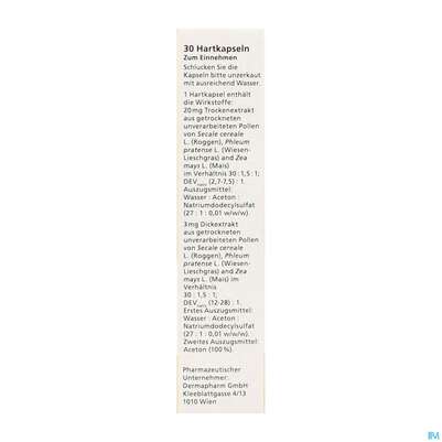 Sie sehen eine Packung Pollstimol Kapseln 30st, Produktbild: 06 Pollstimol Kapseln 30st, A-Nr.: 5520974 - 06