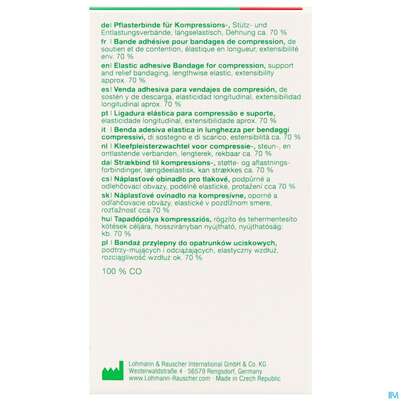 Sie sehen eine Packung Pflasterbinden Porelast Laengselast.ungedehnt 2,5mx 10cm 1st, Produktbild: 07 Pflasterbinden Porelast Laengselast.ungedehnt 2,5mx 10cm 1st, A-Nr.: 5026429 - 07