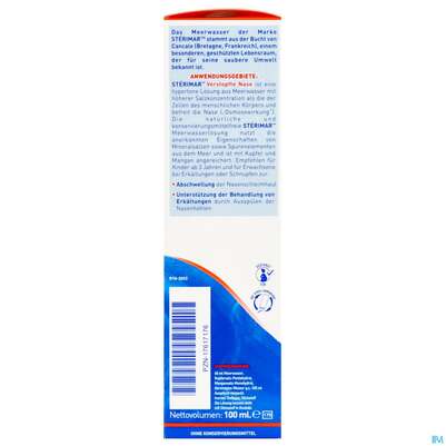 Nasenspray Sterimar Meerwasser Verstopfte Nase 100ml, A-Nr.: 5686344 - 04