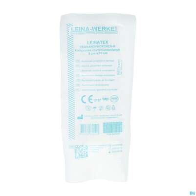 Momentverbaende Verpandpaeckchen-steril Kompresse Aluminiumbed Leinatex 8x10cm Mittel 1st, A-Nr.: 5809427 - 01