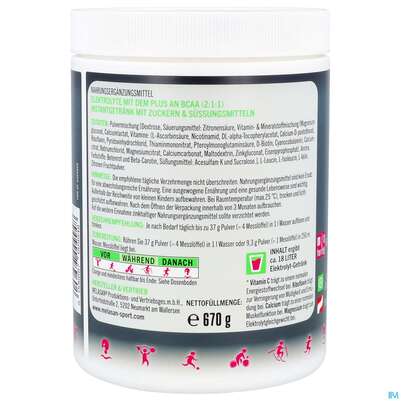Melasan/sport Sportgetraenk Bcaa Himbeer Zitrone 670g, A-Nr.: 5304609 - 05