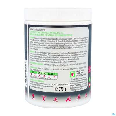 Melasan/sport Sportgetraenk Bcaa Himbeer Zitrone 670g, A-Nr.: 5304609 - 06